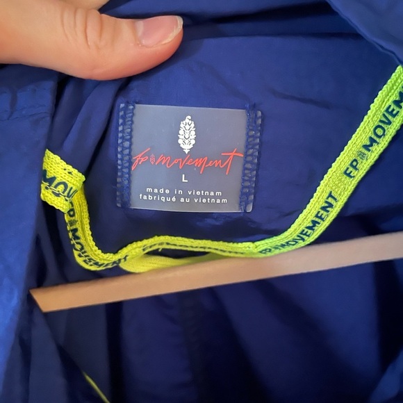 FP Movement Varsity Jacket Blue Large - Picture 4 of 7